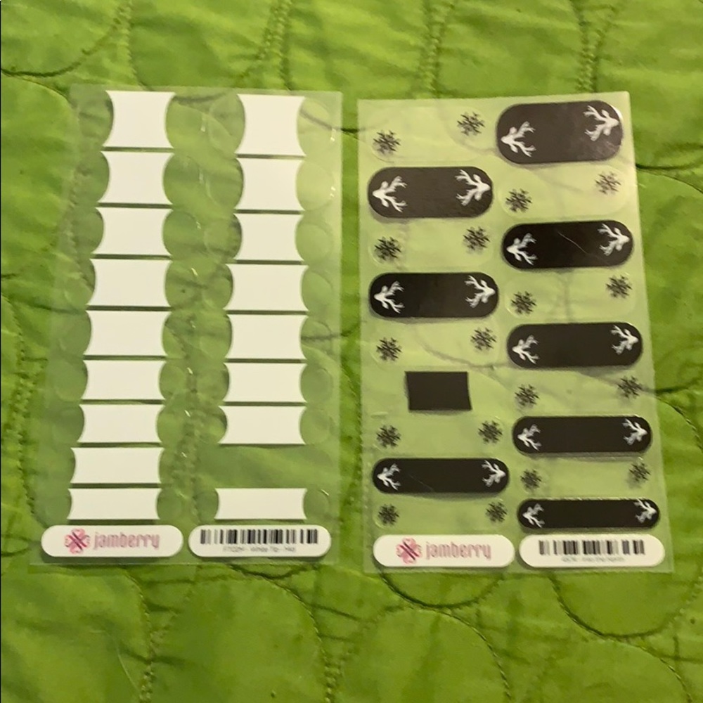 Jamberry Nail wraps- Into the North & White Tip